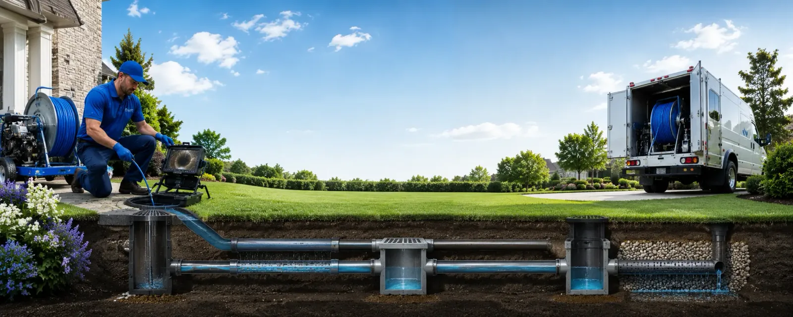 Outdoor drain cleaning information for Blakesburg, IA